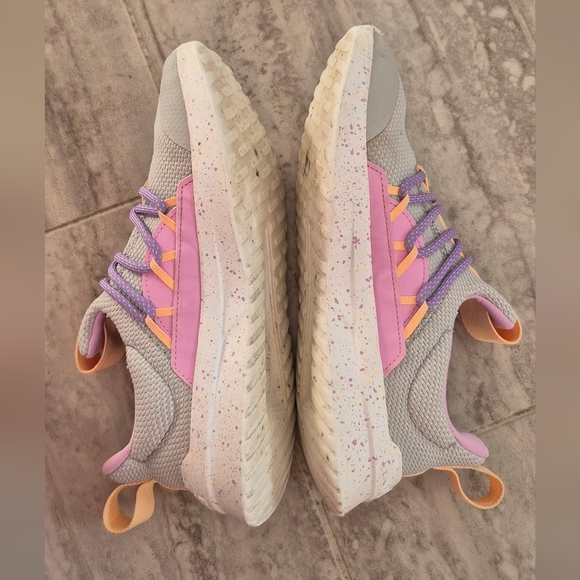 adidas Kids' Gray and Peach Sneakers - Picture 3 of 5